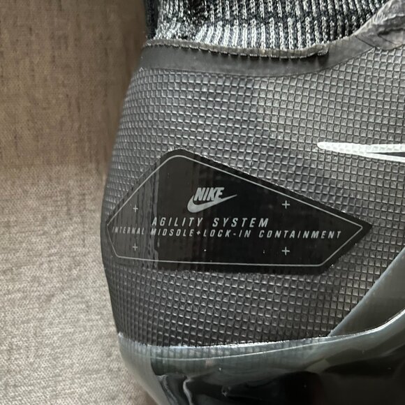 Nike Alpha Menace Elite 3 Mid Football Cleats Men Size 15 Black DM1792-004 NEW - Picture 7 of 11